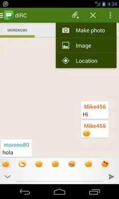 dIRC android App screenshot 2