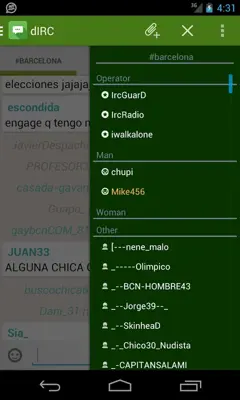 dIRC android App screenshot 4